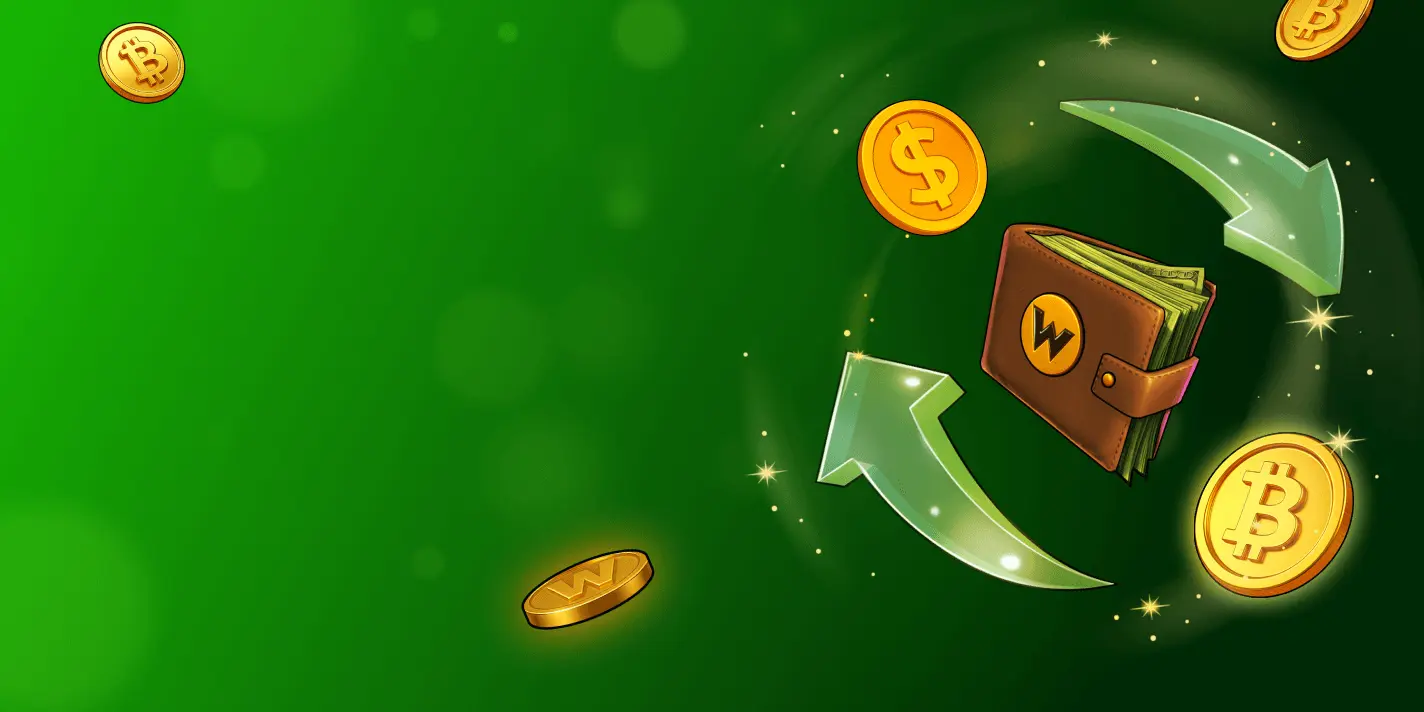 Cambia monedas<br>en un clic